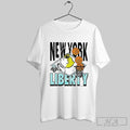 Sally X New York Liberty The Peanuts Wnba T Shirts