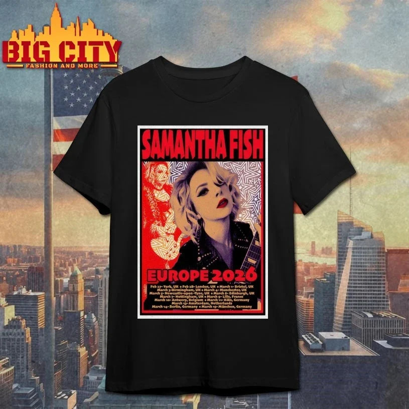 Samantha Fish 2026 Europe Tour Poster t-shirt