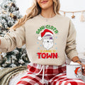 Sani Cloth Is Coming Town Santa Nurse ICU ER Nurse Shirt Xmas Nurse Life RN Nurse Shirt Nurse T-Shirts