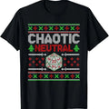 Santa Chaotic Neutral D20 Ugly Tabletop T-Shirts