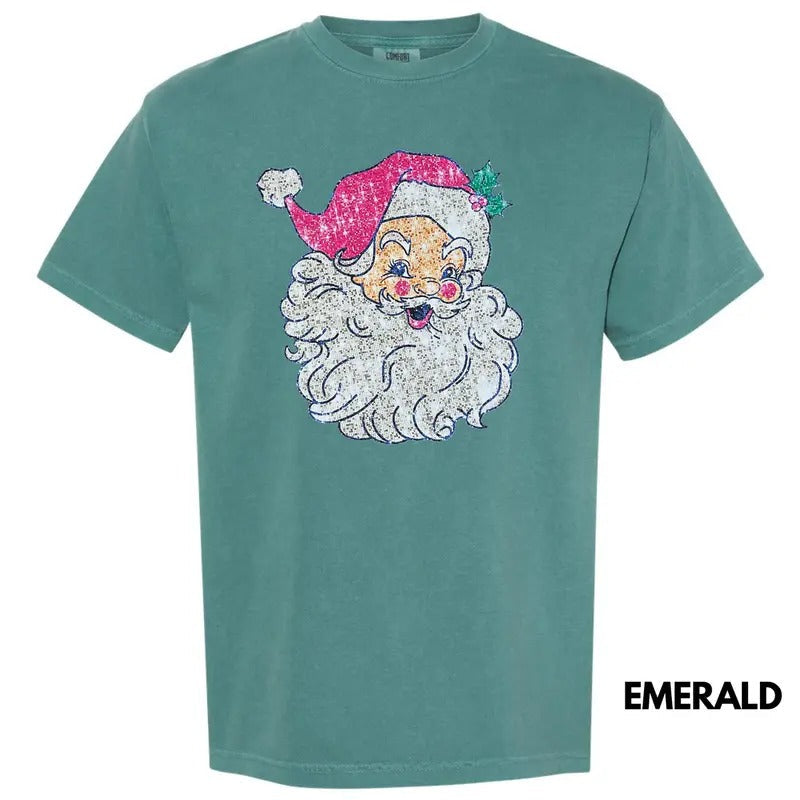 Santa FAKE Sequins Comfort Colors T-Shirts