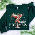 Santa'S Hot Mess Martini Coquette Drink Shirt Espresso Martini Cotton T-Shirts