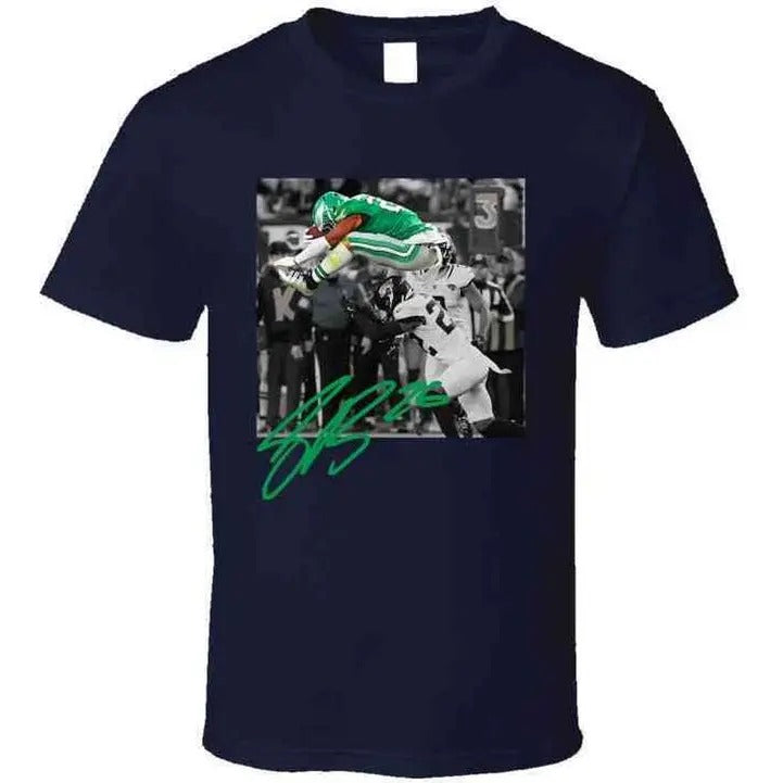 Saquon Barkley Backwards Hurdle Philadelphia Football Fan T-Shirts