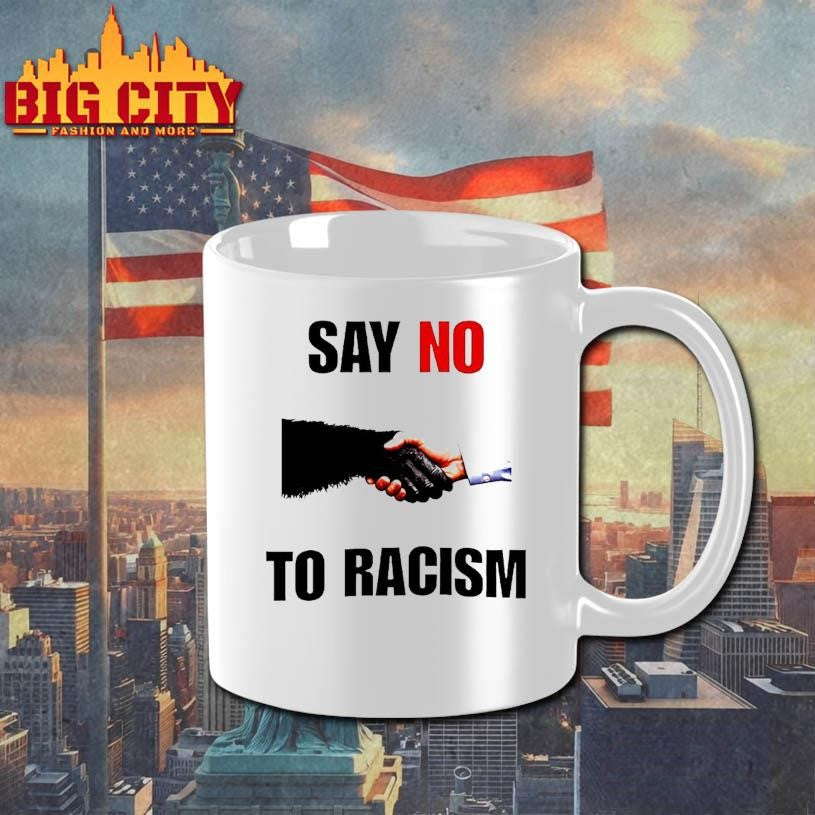 Say No To Racism Bigfoot And Human Shirt