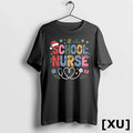School Nurse Christmas Santa Cap Nursing Humor Xmas Tshirts Sweater
