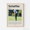 Scottie Scheffler Poster Golf Poster PGA Tour Golf Wall Art Office Sports Bedroom Art Golf Golf Swing Artwork Golf Him T-Shirts
