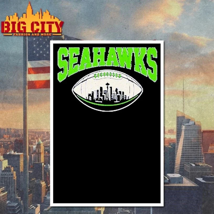 Sea Hawks Go Sea Hawks baseball skyline t-shirt