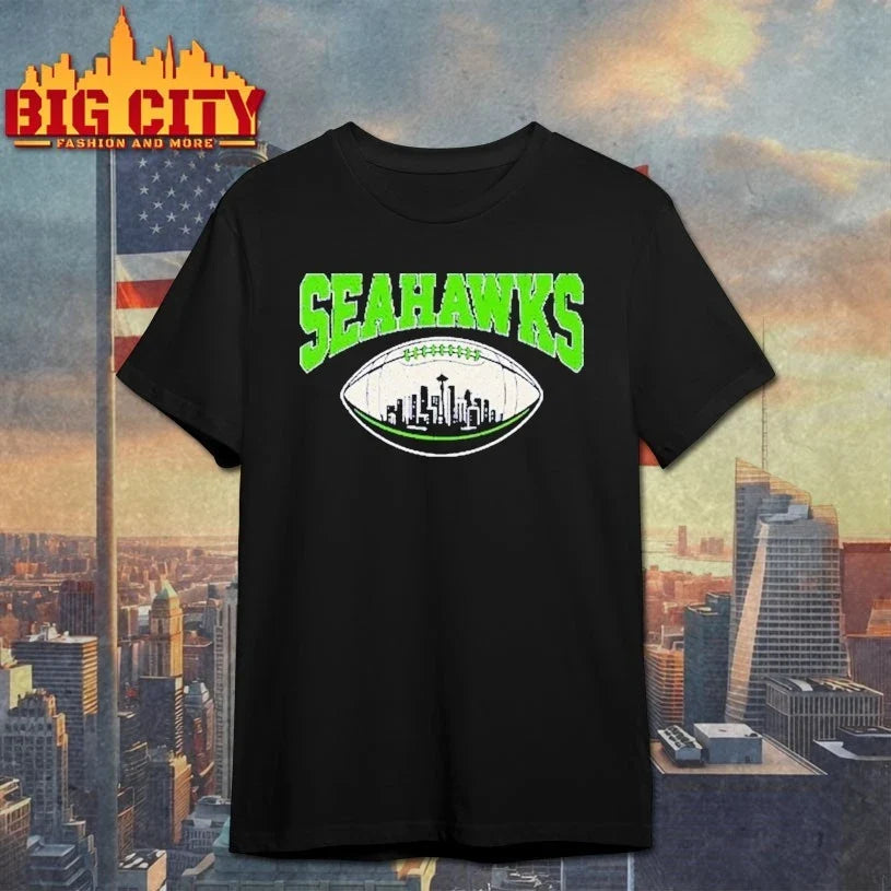 Sea Hawks Go Sea Hawks baseball skyline t-shirt