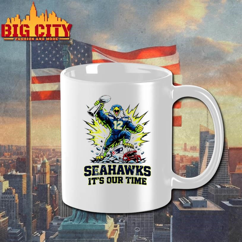 Seahawks It’s Our Time Mascot Victory Trophy Shirt