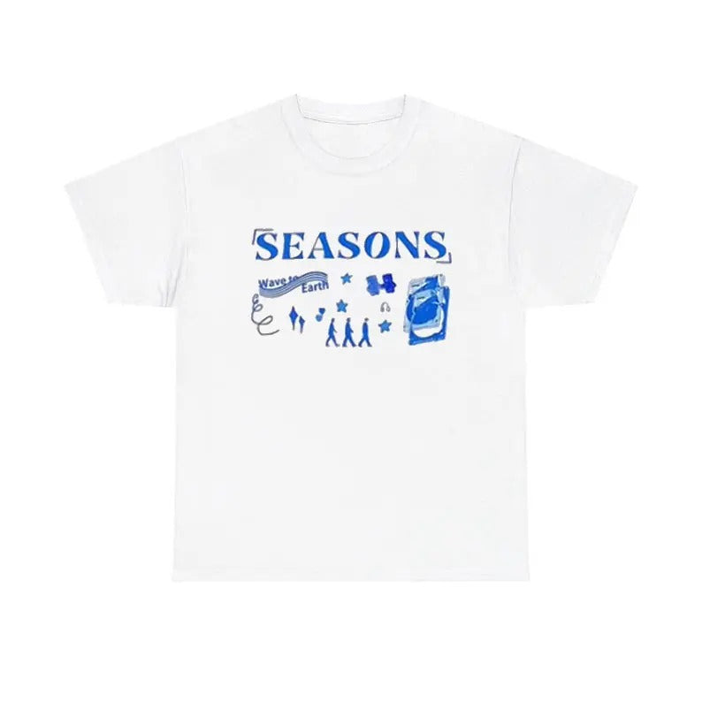 Season Wave Earth Season Menswear T-Shirts