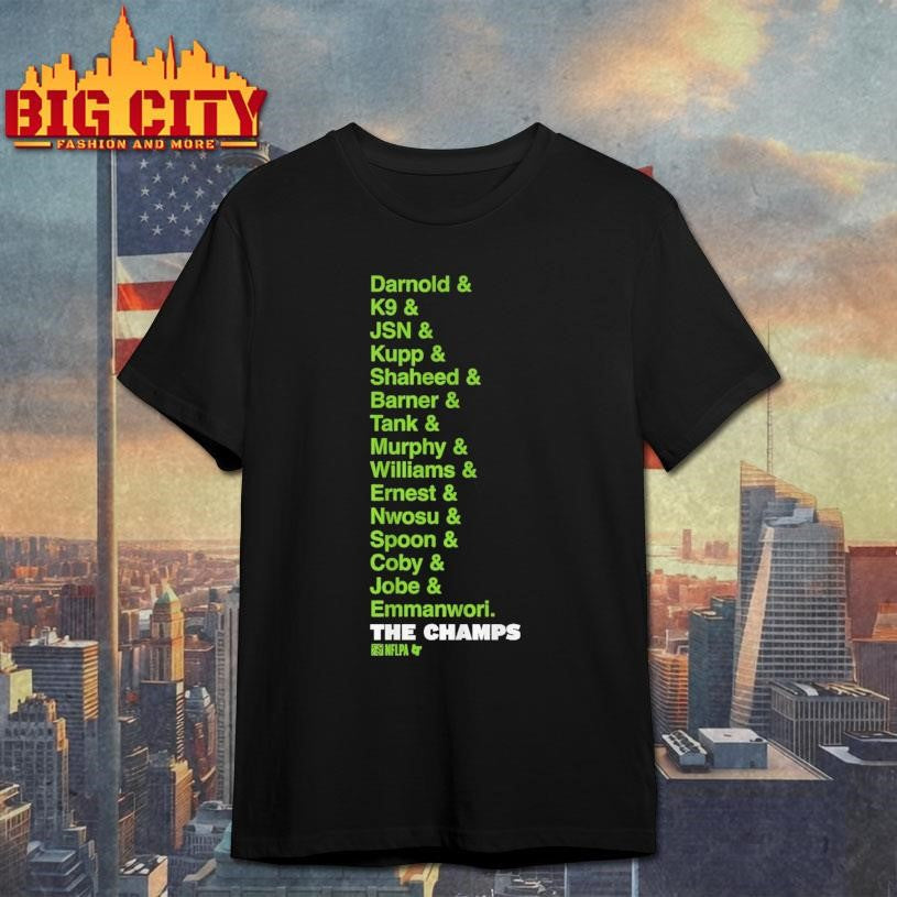 Seattle Football Champs List Shirt