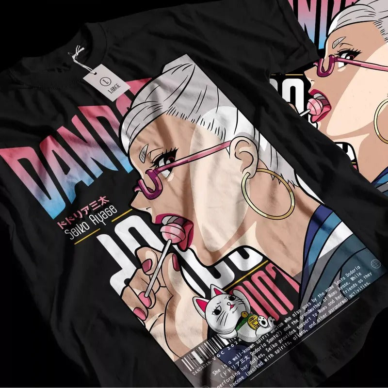 Seiko Ayase Dandadan Cosplay Momo Anime Shirt All Size Top T-Shirts