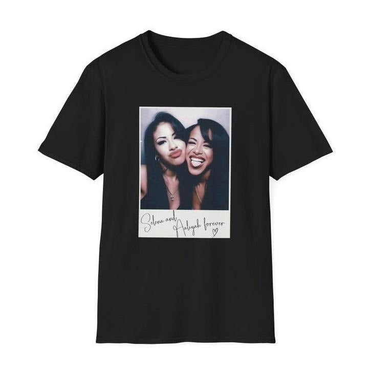 Selena & Aaliyah Softstyle Hot Music Shirt T-Shirts