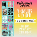 Senior 2025 DTF Transfer Gang Sheet 22 X 60 T-Shirts