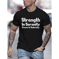 Serenity Sobriety Print Shirt Casual Short Sleeve Summer Made USA T-Shirts