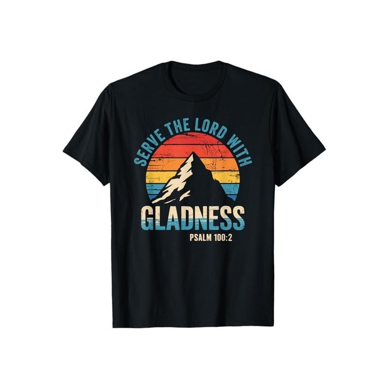 Serve Lord Gladness Pure Cotton Casual Street Crew Neck Short Sleeve Tops Perfect T-Shirts
