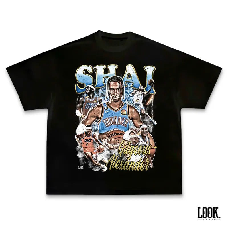Shai Gilgeous Alexander 'SGA' Vintage Sport Fan T-Shirts