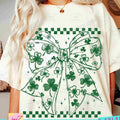 Shamrock Coquette Bow Coquette St Patricks Clover Irish Coquette Retro St Patricks Day Patty'S Day Retro T-Shirts