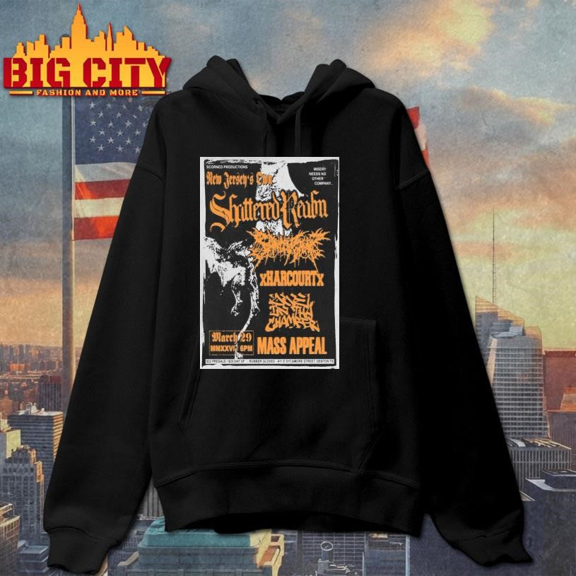 Shattered Realm Denton, TX March 29 2026 Concert Poster Shirt