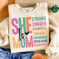 She Is Mom PNG Mom Shirt Mom Life Shirt T-Shirts
