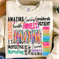 She Is Mom Shirt Retro Blessed Mom Mom Life Mom Retro Mama Quotes T-Shirts