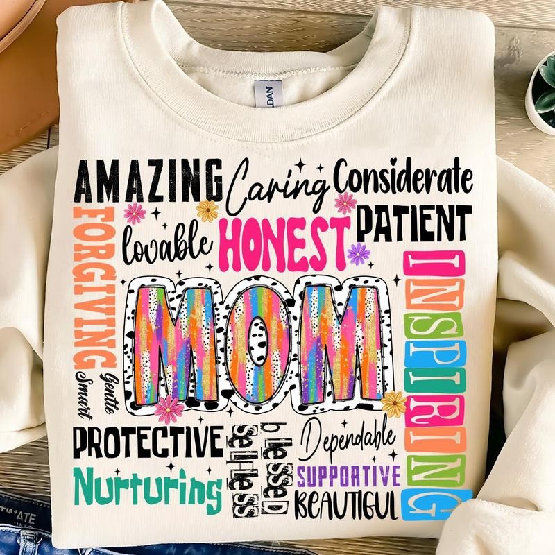 She Is Mom Shirt Retro Blessed Mom Mom Life Mom Retro Mama Quotes T-Shirts