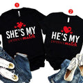 She'S My Perfect Match Shirt He'S My Perfect Match Shirt Valentine Matching Shirts Shirt Couple Valentine Matching Shirts T-Shirts