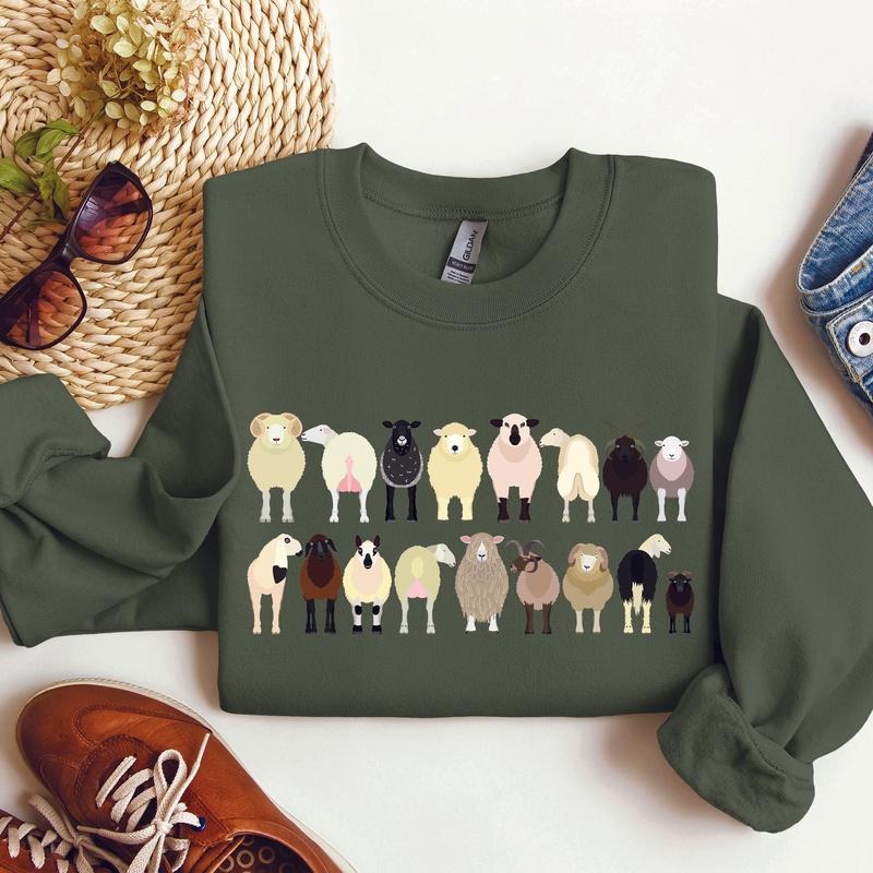 Sheep Breeds Farm Animal Lover T-Shirts