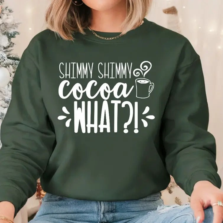 Shimmy Shimmy Cocoa What Cute Casual Soft Long Sleeves T-Shirts