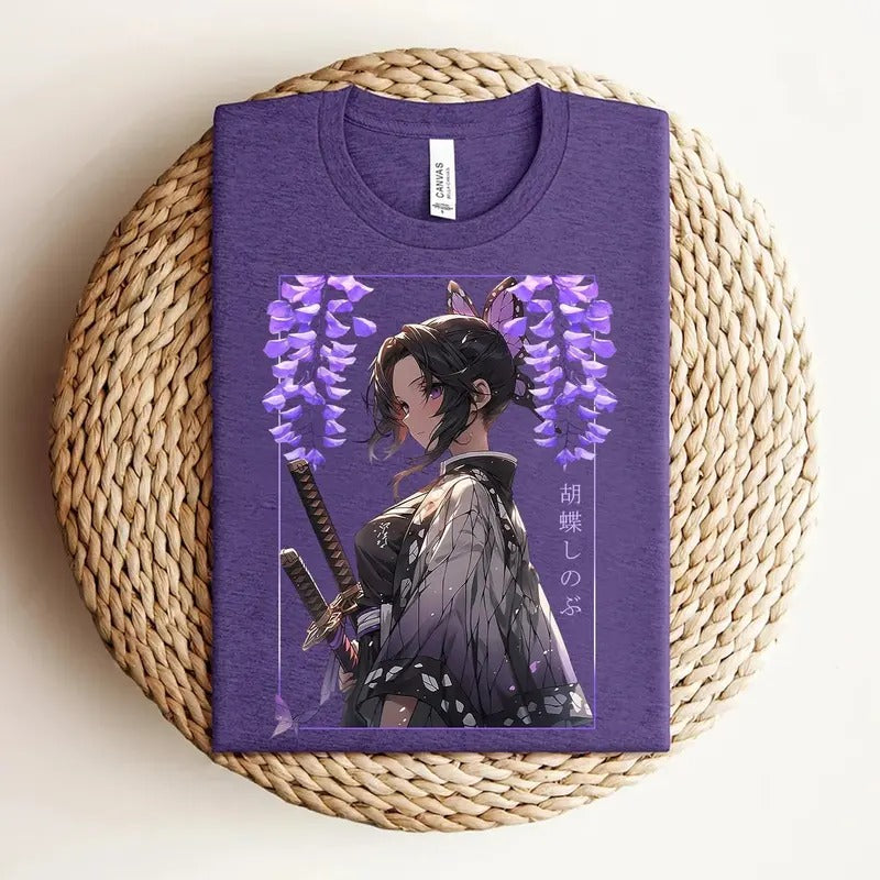 Shinobu Shirt DS Shirt Hashira Shirt Anime Anime Shirt T-Shirts