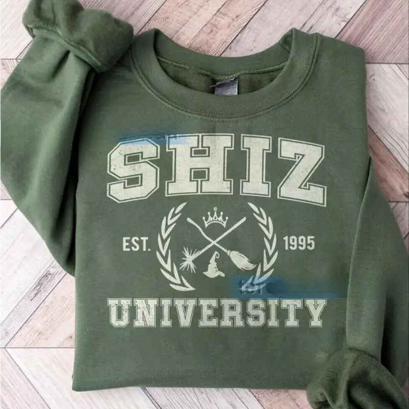 Shiz University Wickeds Shirt Wizard Shiz Uni Musical Movie Shirt Defy Gravity Broomstick Magic Wand Shirt T-Shirts
