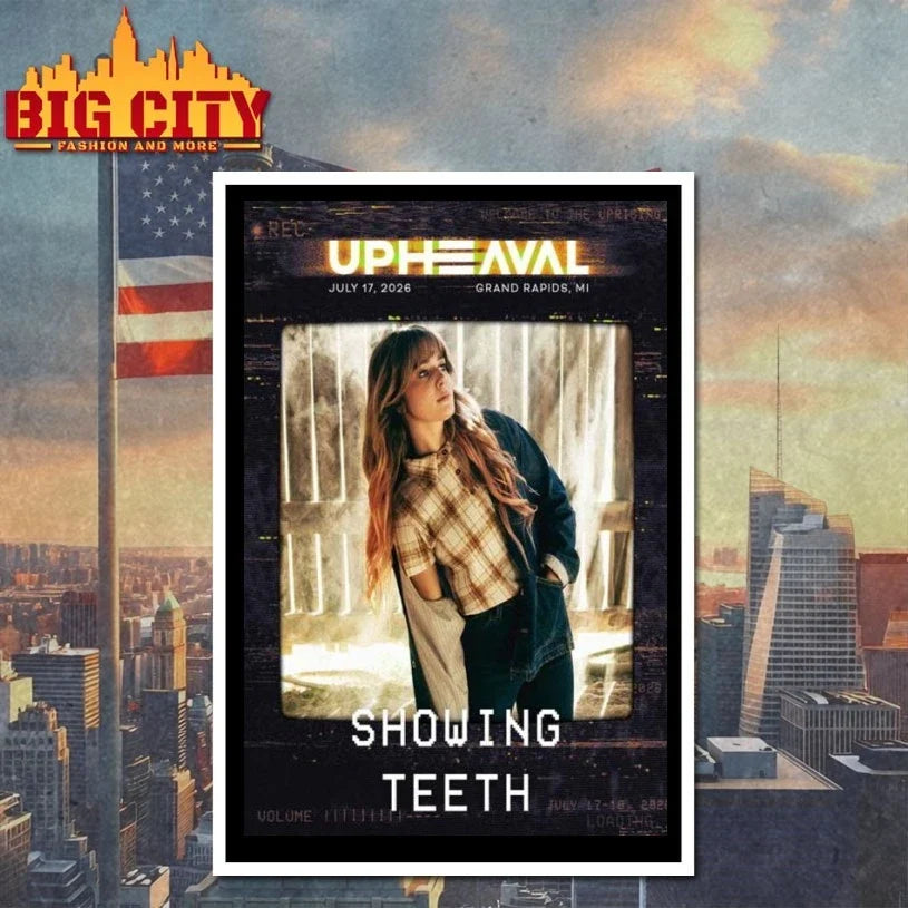 Showing Teeth July 17 2026 Belknap Park Grand Rapids Michigan Tour Poster t-shirt