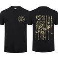 Sig Sauer Camo American Flag Military Nature Hunting Enthusiast Dad Cotton T-Shirts