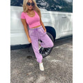 Signature Bright Violet Jogger Sweats T-Shirts