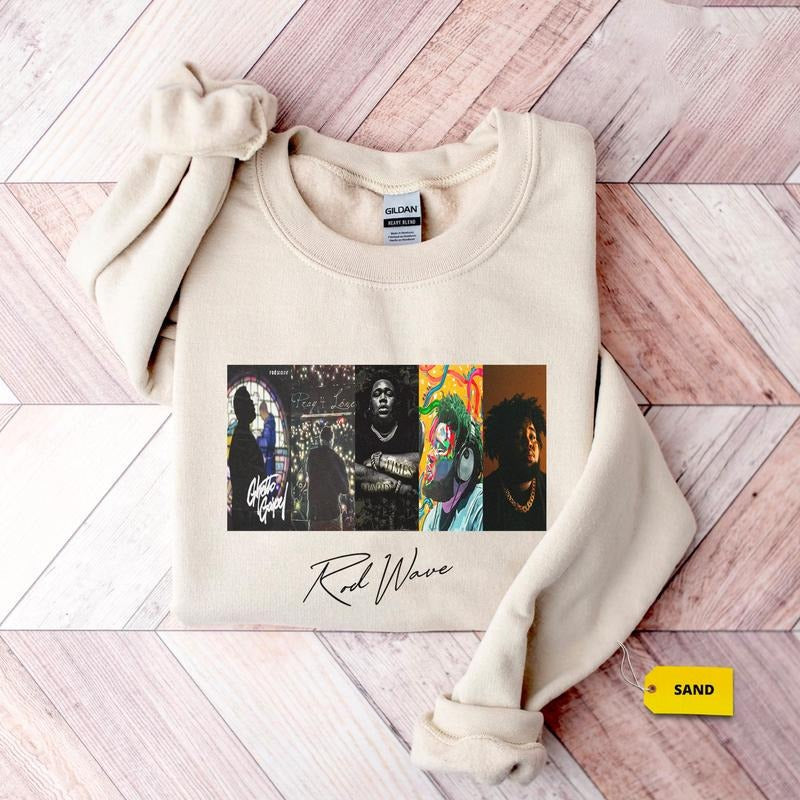 Signature Rod Wave Album Shirt Rod Wave Rod Wave Last Lap Tour 2024 Shirt Menswear Top Menswear Top T-Shirts