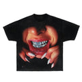 Silence Grillz Shirt Gothic Harajuku Slip Goth Y2k T-Shirts