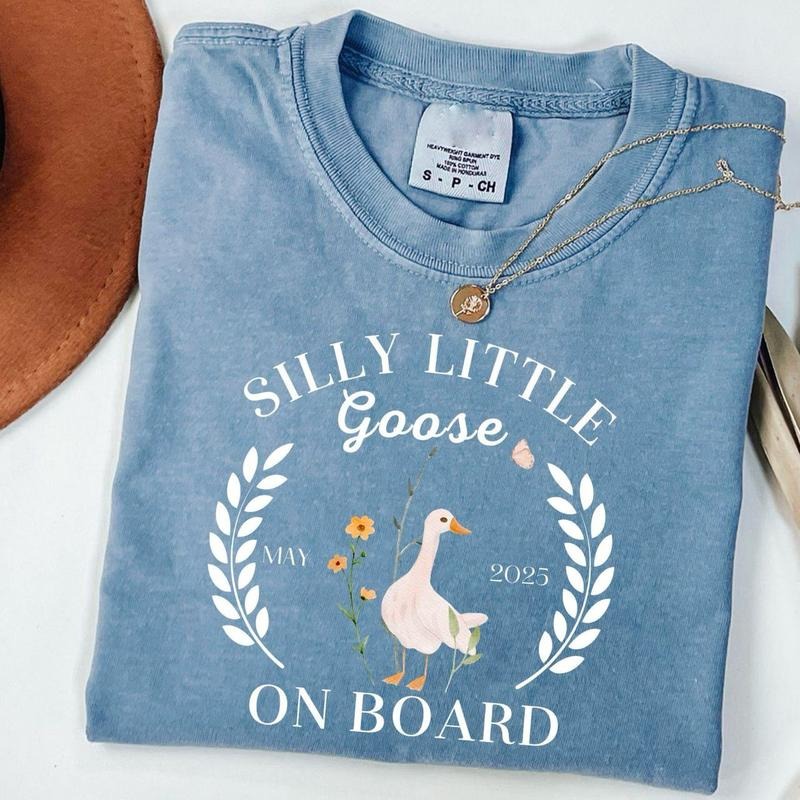 Silly Goose Pregnancy Announcement Shirt Funny Goose Bump Pregnant Maternity Shirt First Time Mom New Mom Shirt T-Shirts