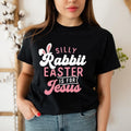 Silly Rabbit Easter Is Jesus Pure Cotton Casual Crew Neck Short Sleeve Tops T-Shirts