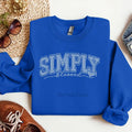 Simply Blessed Rhinestone Transfer T-Shirts