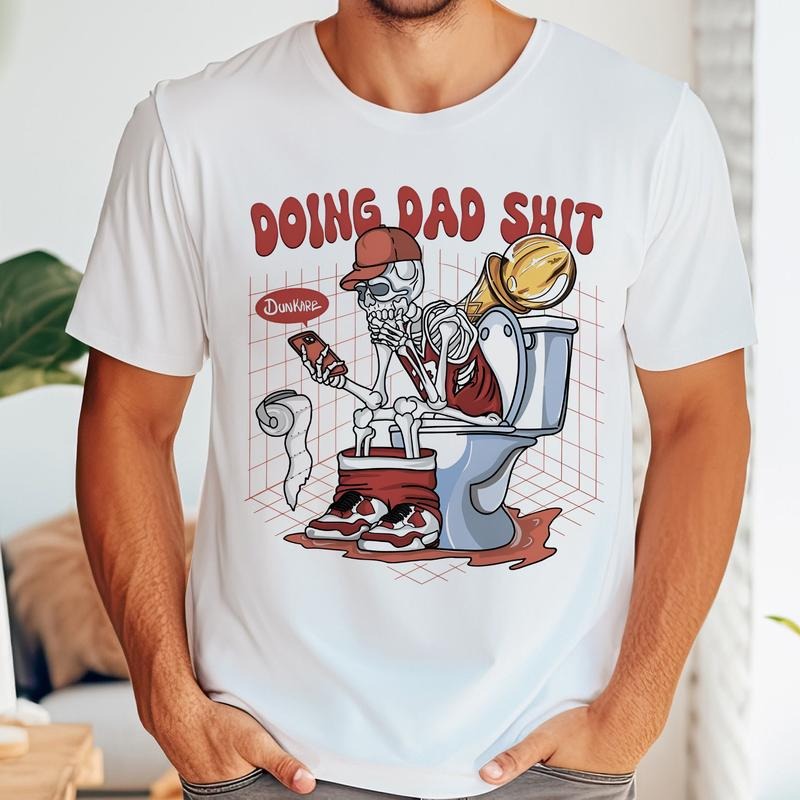 Skeleton Doing Dad Sh! Cool Hiphop Shirt T-Shirts