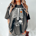 Skeleton Halloween Maternity Shirt Funny Pregnancy Announcement Spooky Pregnant Costume New Mommy Fall Mama Be T-Shirts