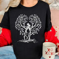 Skeleton Love Tree Casual Comfortable T-Shirts