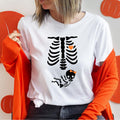 Skeleton Maternity Halloween Girl Pregnancy Announcement Shirt New Mom Be Pregnant Wife T-Shirts