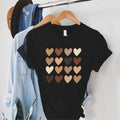 Skin Tone Hearts Shirt Equality Shirt Diversity Shirt Anti Racism Racial Equality Black Lives Matter Shirt Classic Cotton Top T-Shirts