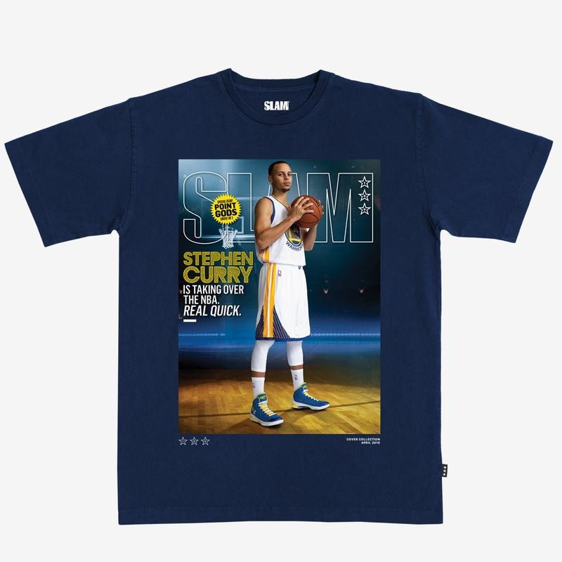 Slam Cover Stephen Curry (Slam 186) 100% Cotton Shirt Fan T-Shirts