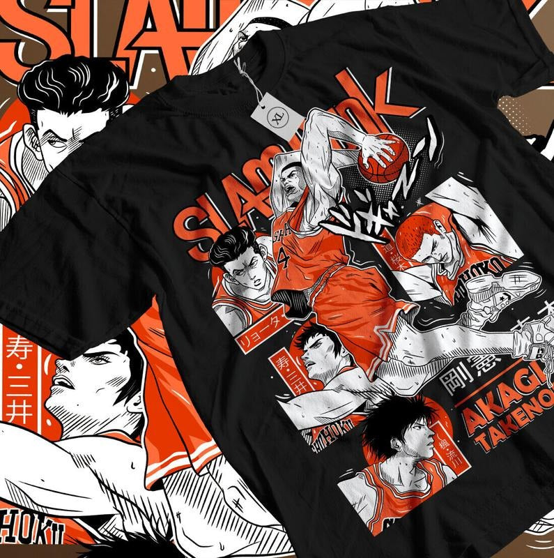 Slam Dunk S 4XL Slam Dunk Team Basketball Anime Sport Manga Shirt S 4XLstyle{N002}2 T-Shirts