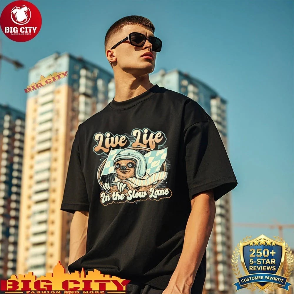 Sloth Live Life In The Slow Lane Shirt