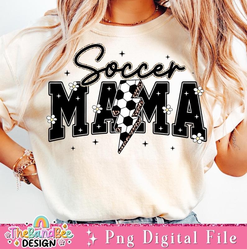 Soccer Varsity Lightning Soccer Soccer Retro Soccer Shirt Soccer Mama T-Shirts