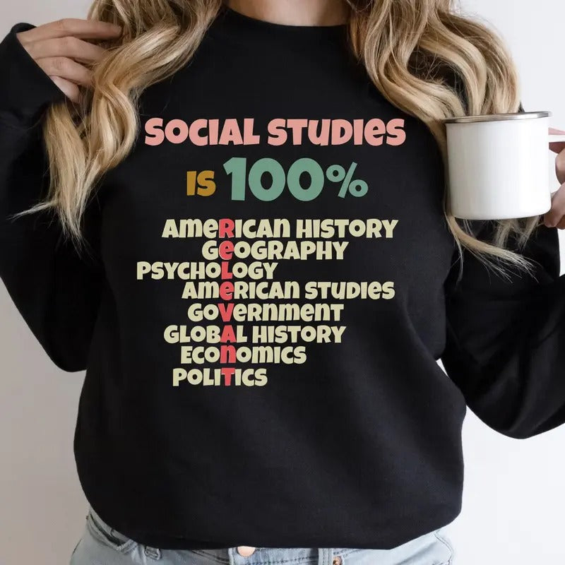 Social Studies Is Relevant History Teacher Shirt Teacher Teacher Shirts History Buff Patriotic Funny T-Shirts