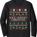 Sock Monkey Ugly Long Sleeve T-Shirts